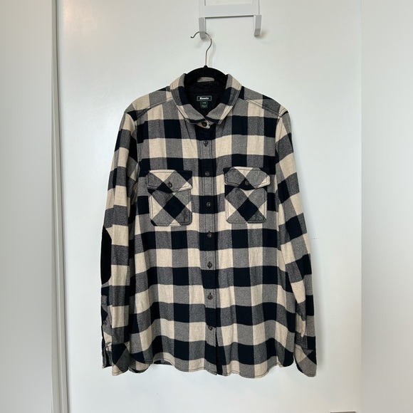 Roots Tops - Flannel with Corduroy Elbow Patches